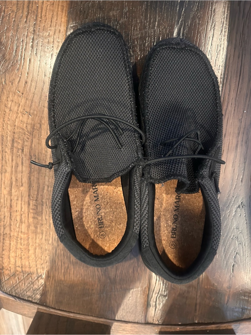 Bruno Marc Black Mesh Slip-Ons | Mens 8 | Lightweight Deck Shoes